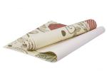 SF 0406 Коврик для йоги 173*61*0,4 с рисунком ФЛАУЭР (Yoga mat 173*61*0,4 with picture beige)