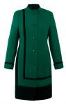 Пальто женское Леди зеленый кашемир ВО 0056