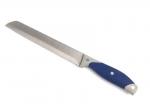 Нож кухонный для хлеба, ИНДИГО, лезвие 18,5 см, 113 гр, нерж. сталь, пластик, резина, Сибирская посуда, SP-229