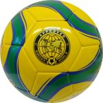 R18026-3 Мяч футбольный "MK-307" (желтый), PVC 2.3, 340 гр, машинная сшивка