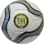 R18026-4 Мяч футбольный "MK-307" (белый), PVC 2.3, 340 гр, машинная сшивка
