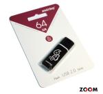Флэш-диск (флэшка) USB 64Gb SmartBuy Glossy Black (SB64GBGS-K)