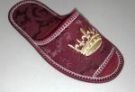 513133 материал верха - жаккард, цвет - бордовый, подкладка - трикотажная махра (хлопок), вышивка "Корона"