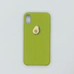 Чехол для телефона iPhone X/XS "Avocado", green
