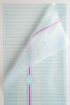 Пленка матовая для цветов 58*58 см "Полоска-часы" (20 шт) SF-2348, голубой
