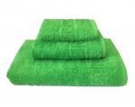 Комплект махровых полотенец, 3 штуки (40*70, 50*90, 70*140 см) (Классический зеленый)