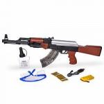 Автомат AK-47 2 режима стрельбы с гелевыми пулями A47 на акб+лазер в/к