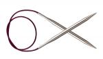 11339 Knit Pro Спицы круговые Nova Metal 5 мм/80 см, никелированная латунь, серебристый