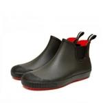 Nordman Beat ботинки мужские из ПВХ, черные с красной подошвой