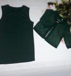 Платье и жакет крепун SIZE PLUS зеленый KH110