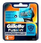 GILLETTE FUSION Proshield Chill Сменные кассеты для бритья 4  шт.