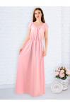 Женское летнее длинное платье РK014 (розовый)