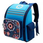 Рюкзак школьный 422 голубой/дизайн космические цветы