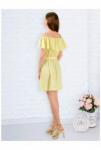 Женское платье с воланом PR7705 (желтый)