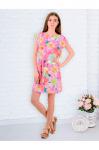 Женское летнее платье PP1005 (Цветочный принт и растительные узоры)