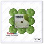 Чайная ароматизированная свеча Bolsius (зелёное яблоко) 18 шт