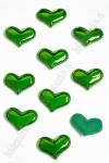 Патч глянец "Сердечко" 3*3,9 см (10 шт) SF-2972, зеленый
