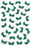 Патч с блестками 2*1 см "Крылья маленькие" (100 шт) SF-1900, зеленый