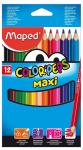 Цветные карандаши МАКСИ 12 цв.в картонной коробке