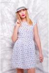 Платье Kristy синие сердечки (белый), Fashion Up
