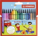 НАБОР ФЛОМАСТЕРОВ STABILO PEN 68 MINI 18 ЦВ КАРТОН