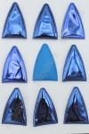 Патч 3D, глянец "Ушки вытянутые" 7*5 см (10 шт) SF-1882, синий