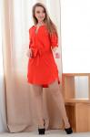 Яркое платье мини 3631 (красный)