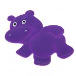 Мини-коврик для ванны «Бегемотик», 12?13 см, цвет фиолетовый