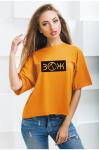 Женская футболка короткая Oldisen ЗОЖ-3 Арт. FZOZ-03 (оранжевый), Oldisen