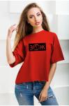 Женская футболка короткая Oldisen ЗОЖ-2 Арт. FZOZ-02 (красный), Oldisen