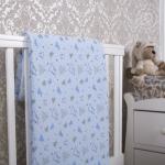 Одеяло-покрывало трикотажное "Мишки-малышки голубой"                             (arp-200566-gr)