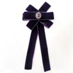 Брошь - галстук темно-фиолетовый