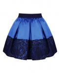 синяя юбка в складку для девочки Арт.831313