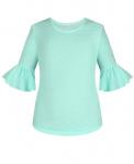 блузка с воланами мятного цвета для девочки Арт.84094