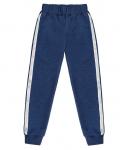 спортивные брюки для девочки синий меланж Арт.84452