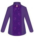 фиолетовая школьная блузка для девочки Арт.82715