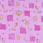 Набор детских пеленок бязь 4 шт 90/120 см 366/3 Жирафики цвет розовый