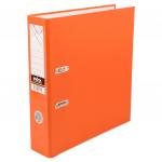 Папка-регистратор 80 мм, PVC, оранжевая, с металлической окантовкой