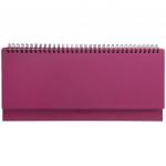Планинг BASIC, евроспираль, недатир, 128с., ф.305*140мм, пурпурно-красный