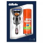 Набор  GILLETTE FUSION ProGlide Flexball Брива с 1 сменной кассетой+FUSION Гель для бритья Ultra Sensitive (д/чувств кожи) 75 мл