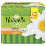 *СПЕЦЦЕНА NATURELLA Classic Женские гигиенические прокладки ароматизир с крылышк Camomile Normal Single 9шт