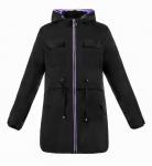 Куртка женская Вивьян черная плащевка С 0657