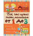 Книга Всё, что нужно знать малышам от 1 до 3 лет.Детская энциклопедия 160 стр 9785170883677