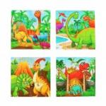 Набор пазлов Динозавры 12 элем.9194-2 дерево