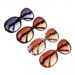 Очки солнцезащитные женские, пластик, 3-4 цвета, 16х5,6см, 8061040034