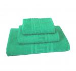 Комплект махровых полотенец, 3 штуки (40*70, 50*90, 70*140 см), 380 гр (Ярко-зеленый)