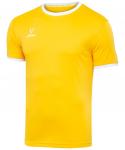 Футболка футбольная JFT-1020-041-K, желтый/белый, детская