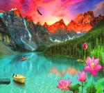 Горное озеро неимоверной красоты