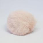 Помпон D9 мех кролик (рекс) Цвет.19 Бело-розовый