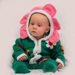 Детский карнавальный костюм "Малышка-цветочек": комбинезон, на 6-9 месяцев (рост 75 см)